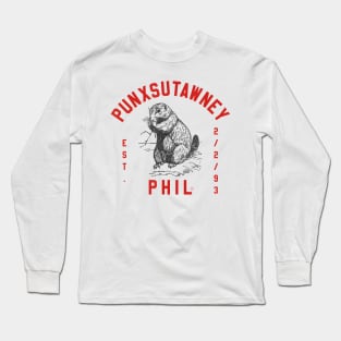 Punxsutawney Phil Groundhog Day Long Sleeve T-Shirt